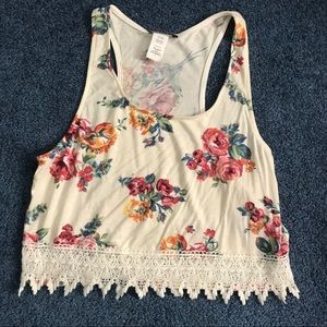 Floral crop top